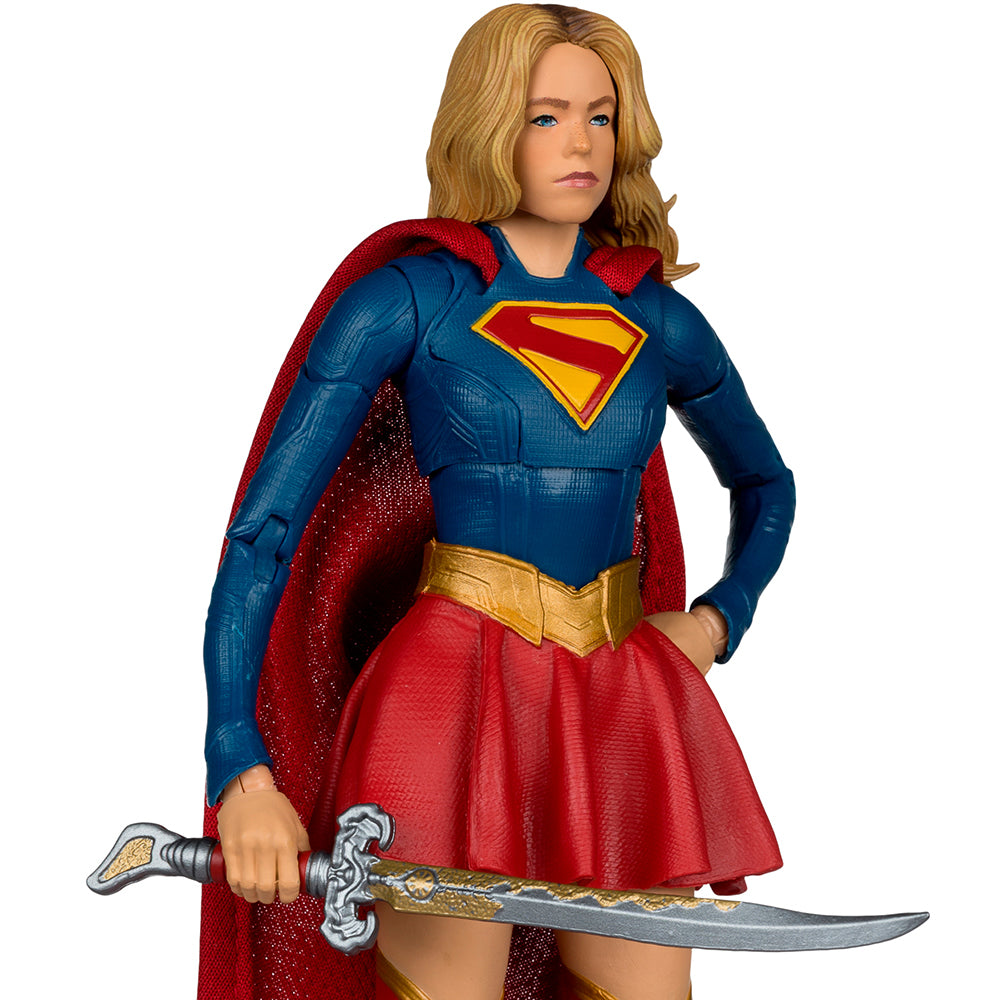DC Multiverse Supergirl i Baby Krypto (film Supergirl) figurka 7-calowa, edycja kinowa Deluxe