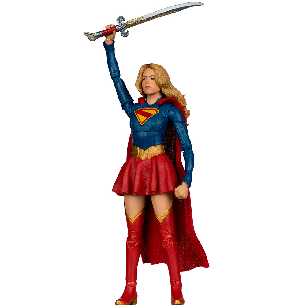 DC Multiverse Supergirl i Baby Krypto (film Supergirl) figurka 7-calowa, edycja kinowa Deluxe